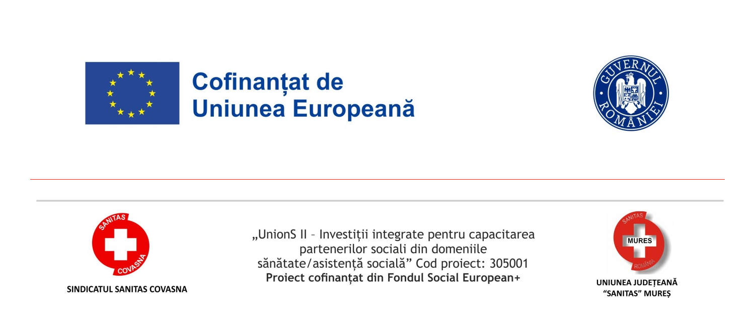 Proiect cofinanțat din fonduri europene — UnionS I