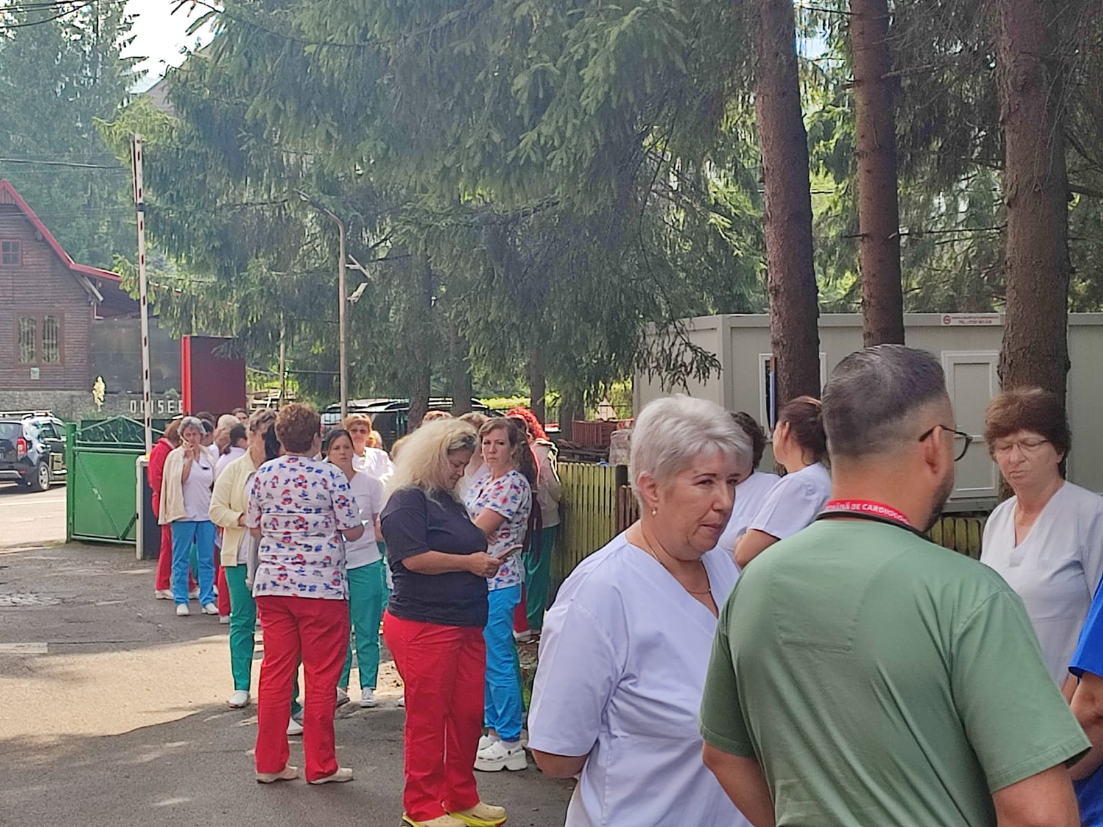 Momente din timpul opririi de lucru