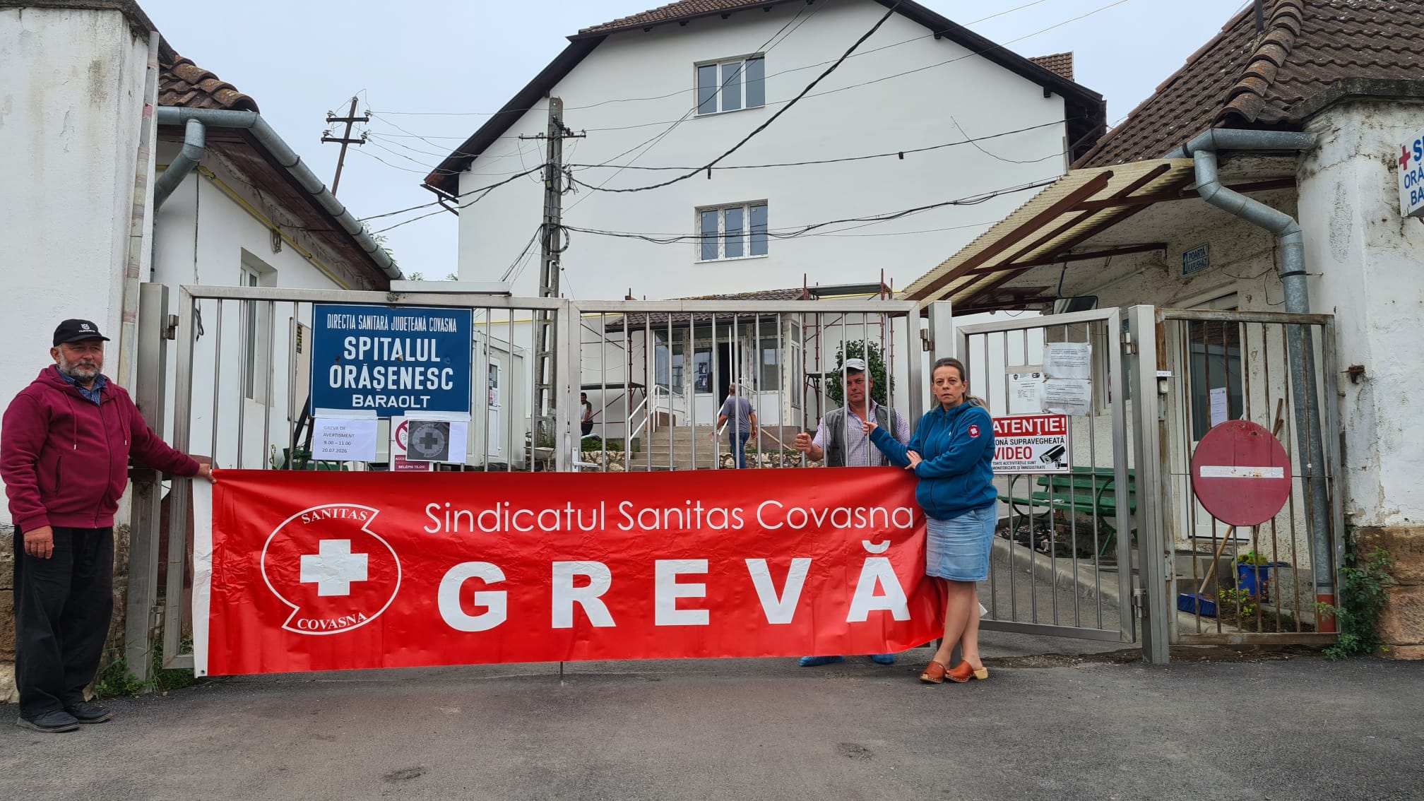 Spitalul Orășenesc Baraolt, la poarta unității
