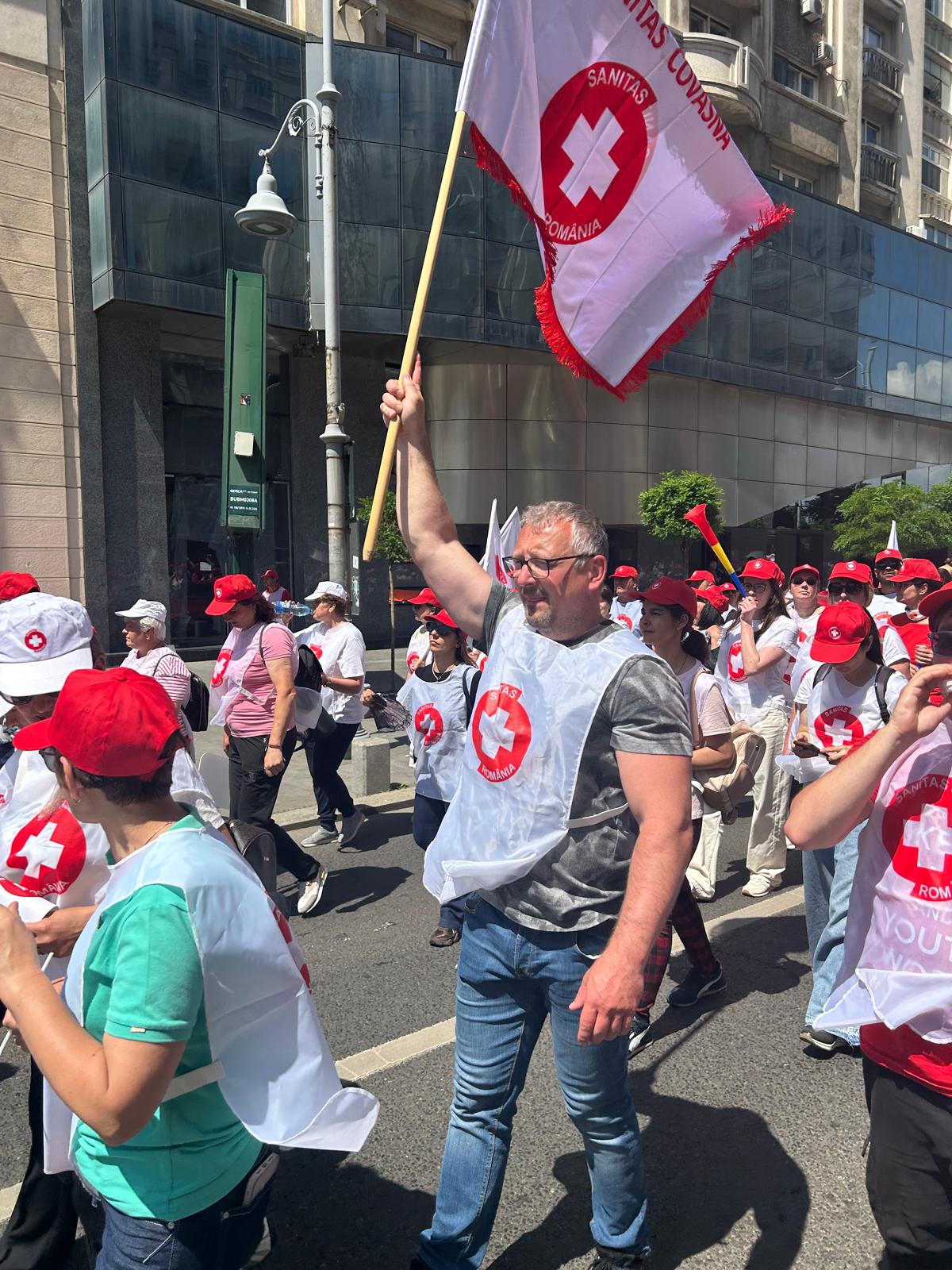 Protestul sindicaliștilor din sănătate la București